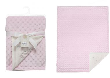 Κουβέρτα Minky Αγκαλιάς-Λίκνου 75x100εκ. Princess 34 Pink Dimcol - DimCol - 