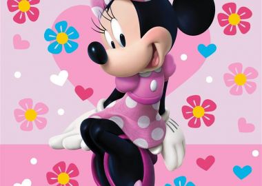 Κουβέρτα Μονή Βελουτέ 160x220εκ. Home Minnie 514 Digital Print Disney DimCol - DimCol - 