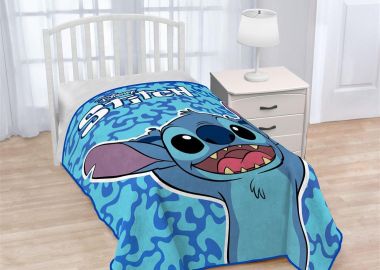 Κουβέρτα Μονή Βελουτέ 160x240εκ. Stitch 515 Disney DimCol - DimCol - 