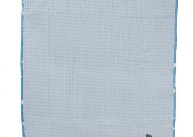 Κουβέρτα Πικέ Κούνιας 100x160εκ. Με Κέντημα Dinosaur 179 Sky Blue DimCol - DimCol - 