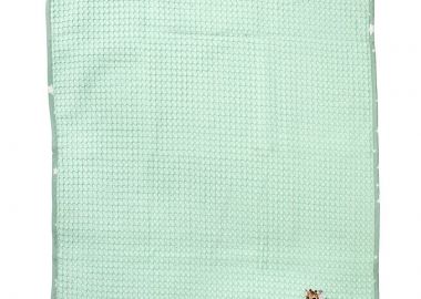 Κουβέρτα Πικέ Κούνιας 100x160εκ. Με Κέντημα Giraffe 174 Mint DimCol - DimCol - 