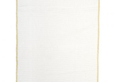 Κουβέρτα Πικέ Κούνιας 100x160εκ. Με Κέντημα Stork 193 White-Yellow DimCol - 31142620023 - DimCol - 