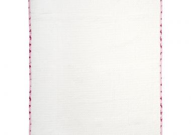 Κουβέρτα Πικέ Κούνιας 100x160εκ. Με Κέντημα Unicorn 188 White-Pink DimCol - DimCol - 