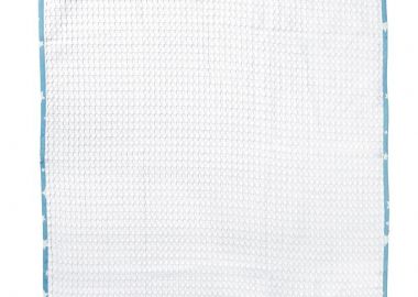 Κουβέρτα Πικέ Με Κέντημα bebe Aviator 184 80X110 White-Sky Blue 100% Cotton - Dimcol - 