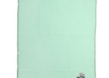 Κουβέρτα Πικέ Με Κέντημα bebe Aviator 186 100X160 Mint 100% Cotton - Dimcol - 