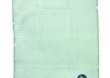Κουβέρτα Πικέ Με Κέντημα bebe Cloudy Bear 178 80X110 Mint 100% Cotton - Dimcol - 