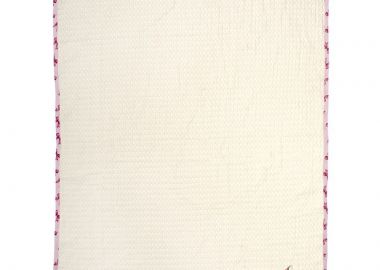 Κουβέρτα Πικέ Με Κέντημα bebe Deer 198 80X110 Ecru-Pink 100% Cotton - Dimcol - 