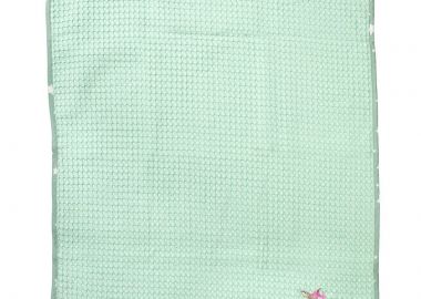 Κουβέρτα Πικέ Με Κέντημα bebe Deer 199 100X160 Mint 100% Cotton - Dimcol - 
