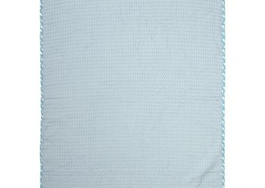 Κουβέρτα Πικέ Με Κέντημα bebe Stork 191 100X160 Sky Blue 100% Cotton - Dimcol - 