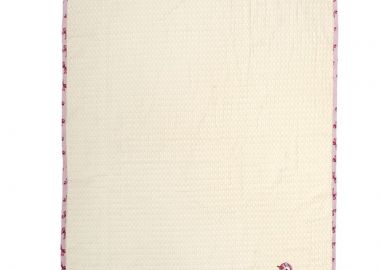 Κουβέρτα Πικέ Με Κέντημα bebe Unicorn 189 80X110 Ecru-Pink 100% Cotton - Dimcol - 