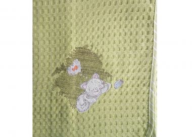 ΚΟΥΒΕΡΤΑ ΠΙΚΕ bebe ΓΑΤΑΚΙ 128 80Χ110 ΛΑΧΑΝΙ Cotton 100% - Dimcol - 