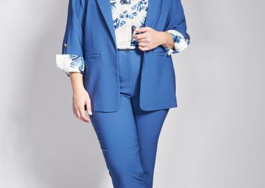 Κρεπ παντελόνι slim fit -  - 