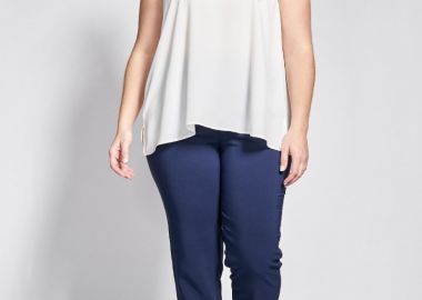 Κρεπ παντελόνι slim fit -  - 