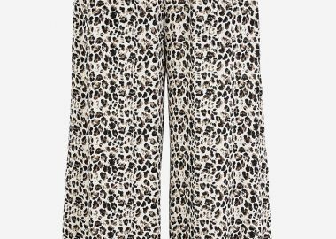 Κρεπ ζιπ κιλοτ σε leopard χρώμα -  - 