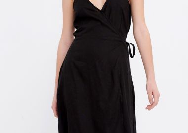 Κρουαζέ φόρεμα από βισκόζη - FUNKY BUDDHA - 