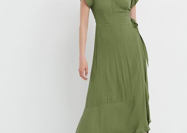 Κρουαζέ φόρεμα από βισκόζη - FUNKY BUDDHA - 