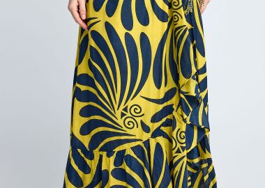 Κρουαζέ φούστα με βολάν - FUNKY BUDDHA - 