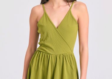 Κρουαζέ ολόσωμη φόρμα σορτς σε rib ύφανση - FUNKY BUDDHA - 