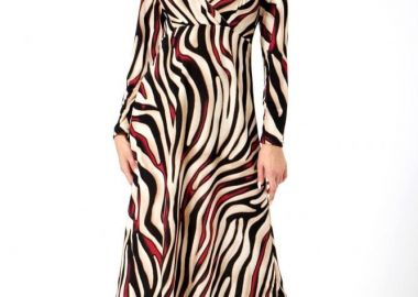 ΚΡΟΥΑΖΕ ΠΛΕΚΤΟ ΦΟΡΕΜΑ ANIMAL PRINT - Anna Raxevsky - 