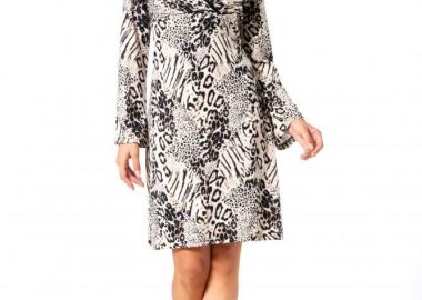 ΚΡΟΥΑΖΕ ΠΛΕΚΤΟ ΦΟΡΕΜΑ ANIMAL PRINT - Anna Raxevsky - 