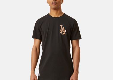 LA DODGERS METALLIC LOGO T-SHIRT ΜΑΥΡΟ - NEW ERA - 