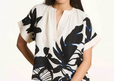 La Fée Maraboutée γυναικεία μπλούζα με all-over print - FL-TO-FLACON-F Μαύρο - LA FEE MARABOUTEE - 