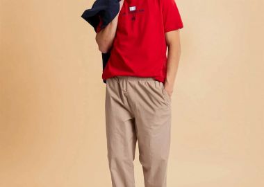La Martina ανδρικό casual παντελόνι poplin Straight Relaxed Fit 