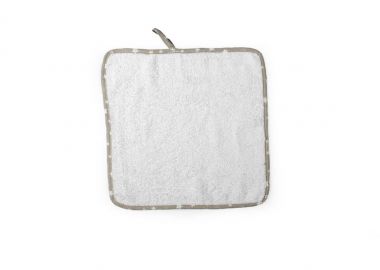 Λαβέτα Ώμου Βαμβακερή 39 Λευκή-Έλεφαντ 30x30εκ. DimCol - DimCol - 