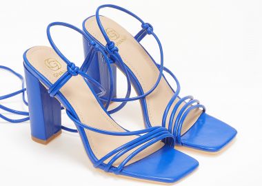 Lace up πέδιλα - Μπλε - Issue - 