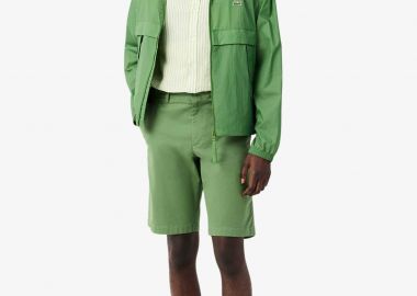 Lacoste ανδρική βερμούδα chino stretch twill Slim Fit - FH2349 Πράσινο - LACOSTE - 