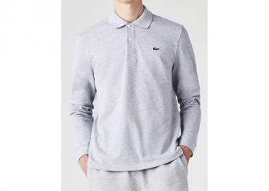 Lacoste Ανδρική Μπλούζα Polo Μακρυμάνικη Γκρι L1313-CCA - Lacoste - 