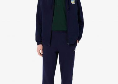 Lacoste ανδρικό παντελόνι φόρμας με κεντημένο λογότυπο Regular Fit - XH9610 Μπλε Σκούρο - LACOSTE - 