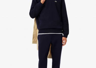 Lacoste ανδρικό παντελόνι φόρμας με κεντημένο λογότυπο Slim Fit - XH9624 Μπλε Σκούρο - LACOSTE - 