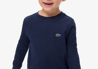 Lacoste βρεφική μακρυμάνικη μπλούζα με κεντημένο λογότυπο - TJ0805 Μπλε Σκούρο - LACOSTE - 