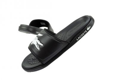 Lacoste Dualiste Slides σε Μαύρο Χρώμα 43CMA0020312 - Lacoste - 