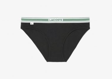 Lacoste γυναικείο εσώρουχο brief με contrast μέση και λογότυπο - 8F1333-00 Μαύρο - LACOSTE - 