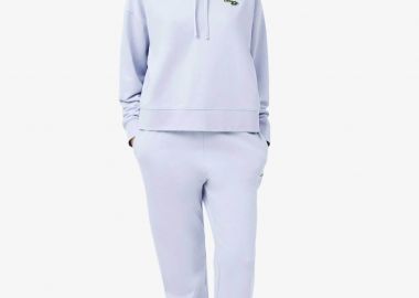 Lacoste γυναικείο παντελόνι φόρμας με κεντημένο λογότυπο Straight Fit - XF7604-00 Σιελ - LACOSTE - 