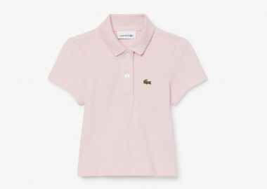 Lacoste παιδική μπλούζα πόλο πικέ με κεντημένο λογότυπο - PJ0953 Ροζ Ανοιχτό - LACOSTE - 