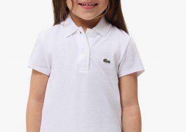 Lacoste παιδική μπλούζα πόλο πικέ με κεντημένο λογότυπο - PJ0968 Λευκό - LACOSTE - 