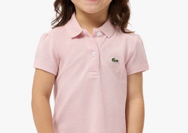 Lacoste παιδική μπλούζα πόλο πικέ με κεντημένο λογότυπο - PJ0968 Ροζ Ανοιχτό - LACOSTE - 