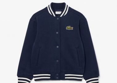 Lacoste παιδικό bomber jacket με λογότυπο - BJ5982 Μπλε Σκούρο - LACOSTE - 