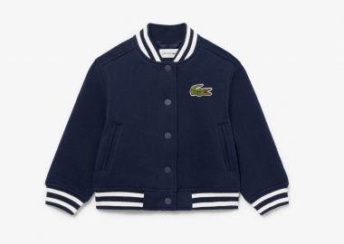 Lacoste παιδικό bomber jacket με λογότυπο - BJ5984 Μπλε Σκούρο - LACOSTE - 