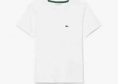 Lacoste παιδικό T-shirt με κεντημένο λογότυπο - TJ0826 Λευκό - LACOSTE - 