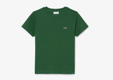 Lacoste παιδικό T-shirt με κεντημένο λογότυπο - TJ0826 Πράσινο Σκούρο - LACOSTE - 