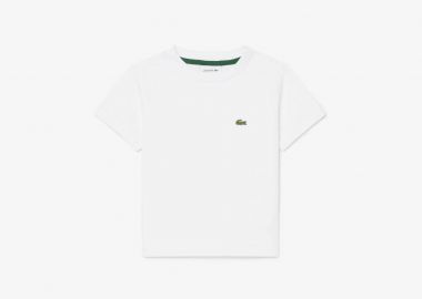 Lacoste παιδικό T-shirt με κεντημένο λογότυπο - TJ0839 Λευκό - LACOSTE - 