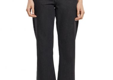 Ladies Cropped Straight Leg Denim Παντελόνι Urban Classics TB6815-00709 black washed - Urban Classics - 