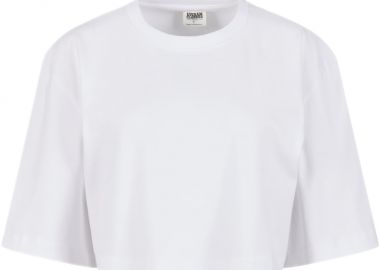Ladies Heavy Organic Oversized Cropped Tee Urban Classics TB6868 white - Urban Classics - 