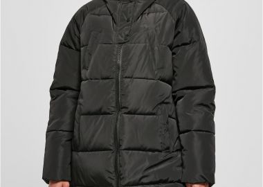 Ladies High Neck Puffer Coat Urban Classics TB5435-00007 black - Urban Classics - 