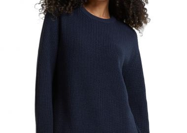 Ladies Rib Knit Sweater Urban Classics TB7116-00155 Navy - Urban Classics - 