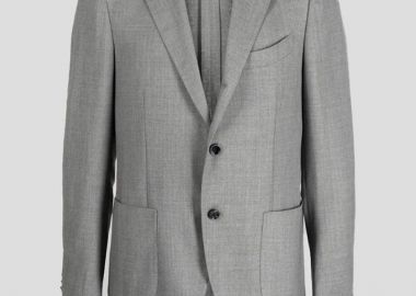 LARDINI Ανδρικό Γκρι Single Breasted Blazer - LARDINI - 